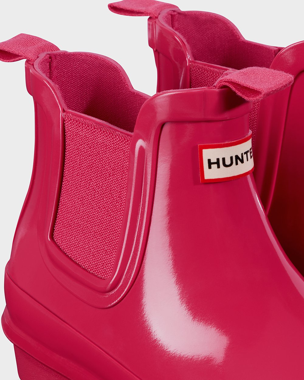 Hunter Niños Original Big Gloss - Botas Chelsea Rosas - 827-PBCIYQ